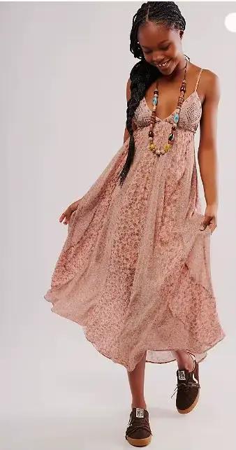 Robe en mousseline de soie fine et douce pour femme