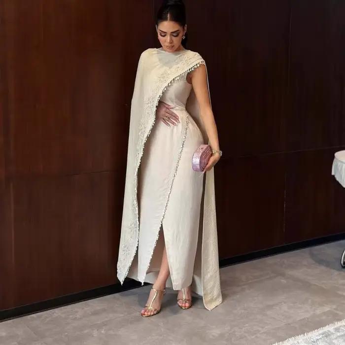 Caftan romantique 2 pièces robe de bal exclusive arabe dubaï femmes