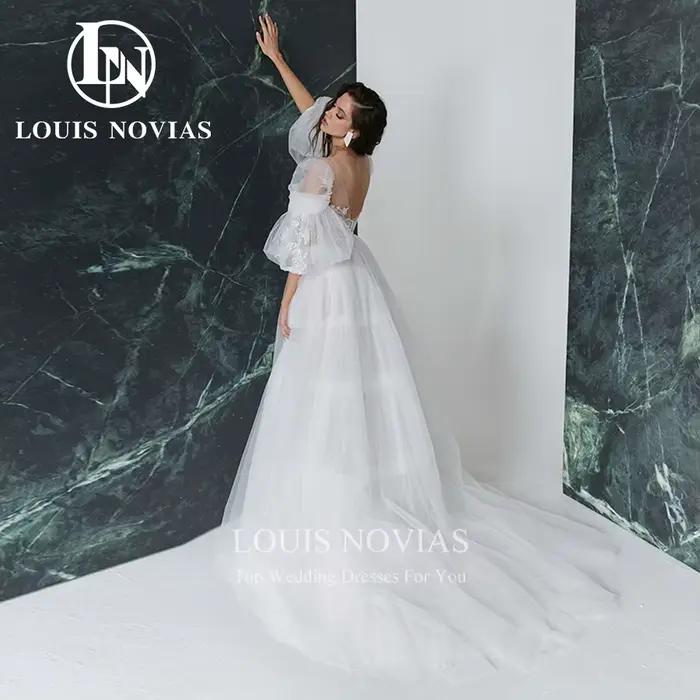 Modis-Robe de mariée A-Line avec chérie envolée