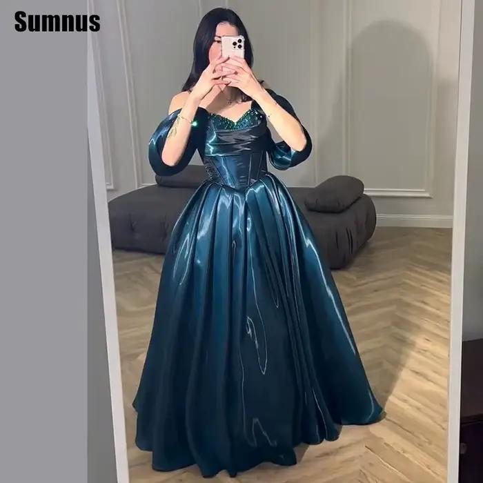 Robes de soirée Sumnus Princess coupe trapèze pour femmes