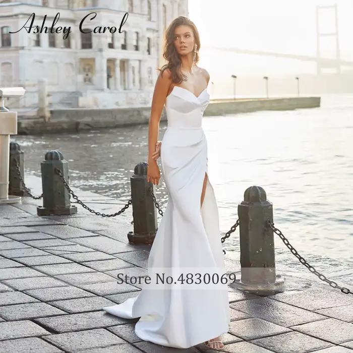 Ashley Carol – robe De mariée sirène en Satin