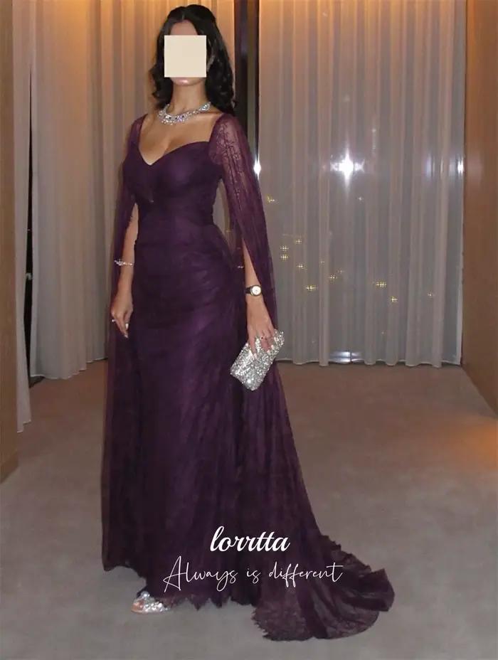 Lorrtta robe de Cocktail personnalisée robes formelles femmes violet luxueux