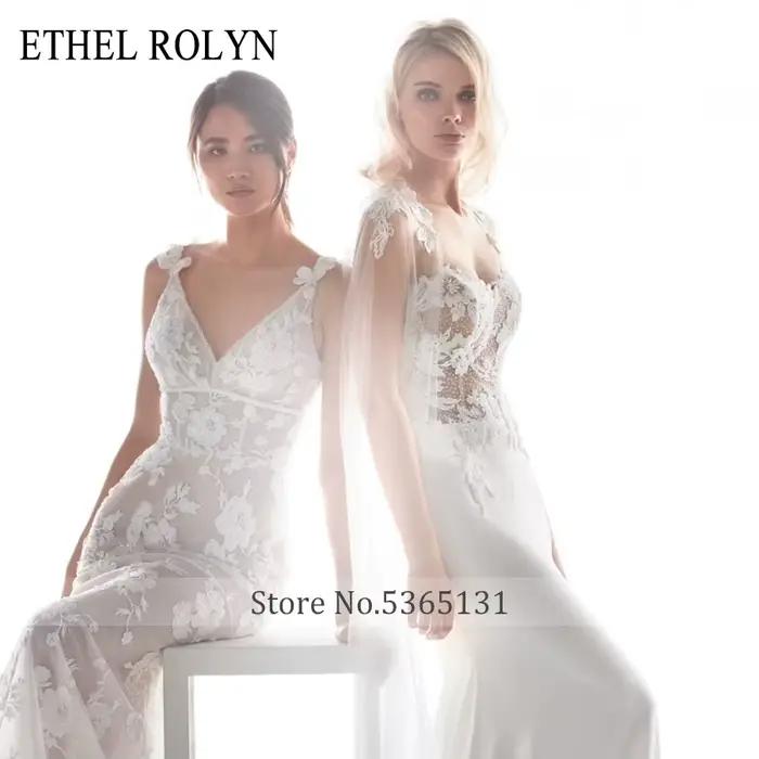 Robe De mariée sirène en Satin doux et dentelle