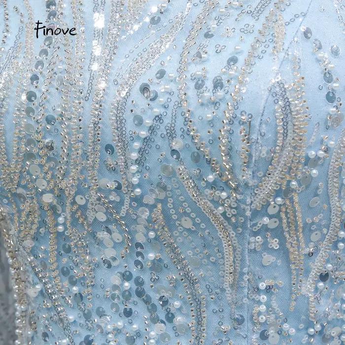 Robe de soirée sirène bleue
