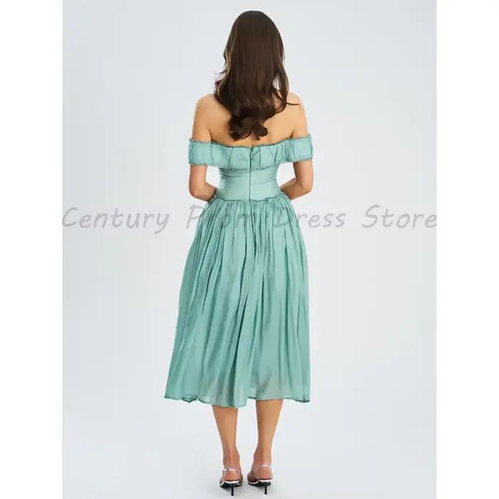Robe de soirée élégante à épaules dénudées
