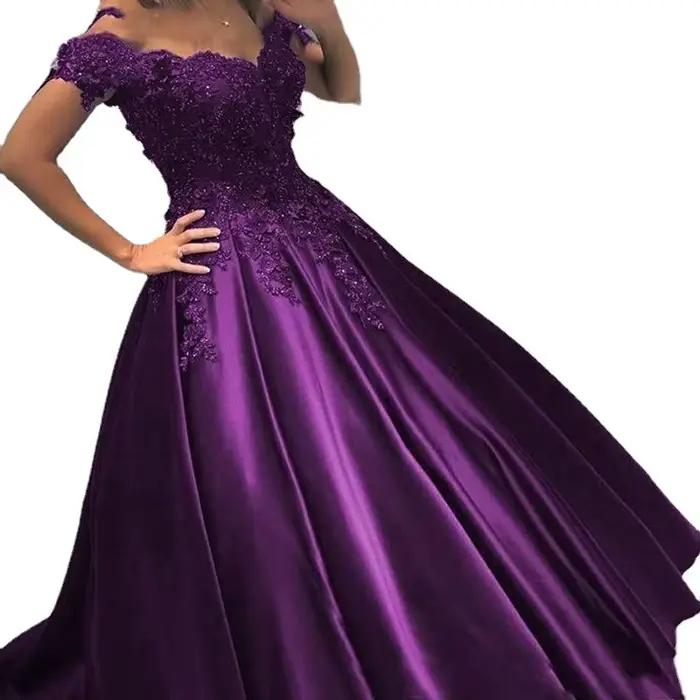 Robe formelle2025New dentelle épaules dénudées mode tempérament élégant