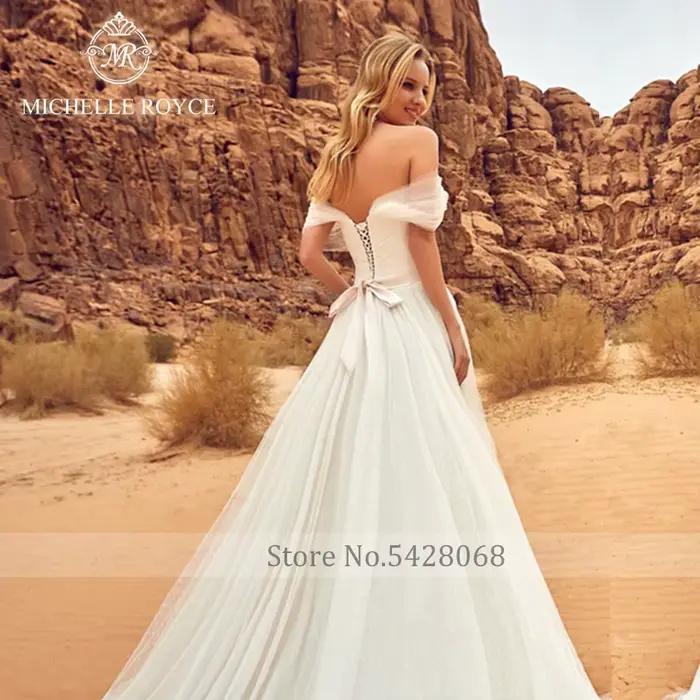 Michelle Royce-Robes de mariée A-ligne chérie