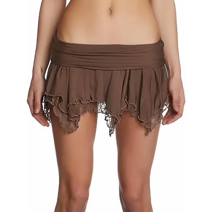 Robe mini en dentelle avec style american retro pour femmes, jupe tendance et élégante pour occasions spéciales et mode été
