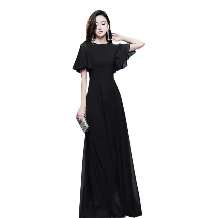 Robe de soirée de banquet 2026 Nouvelle collection en mousseline de soie