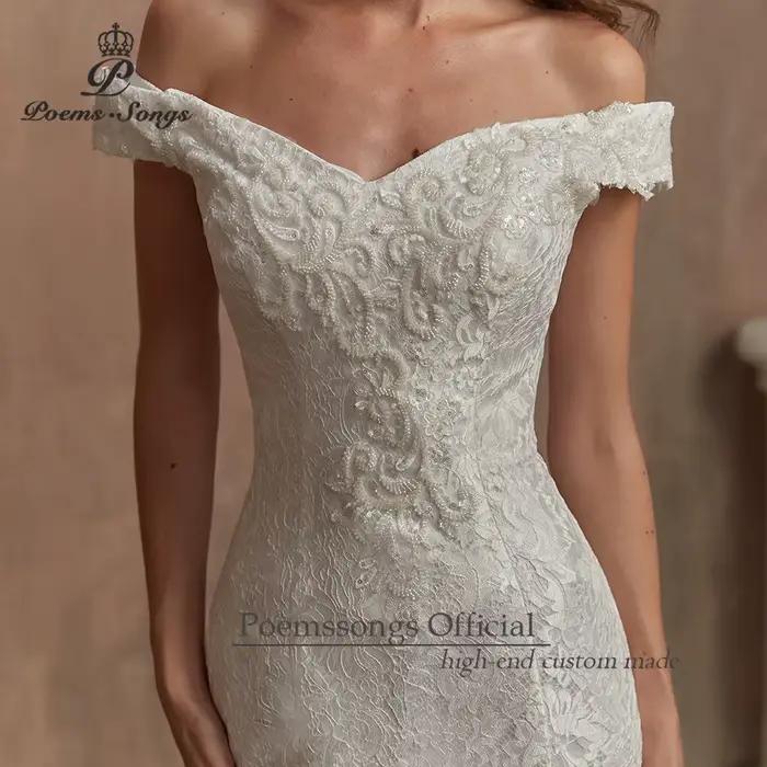 Robes de mariée en dentelle sirène pour femmes