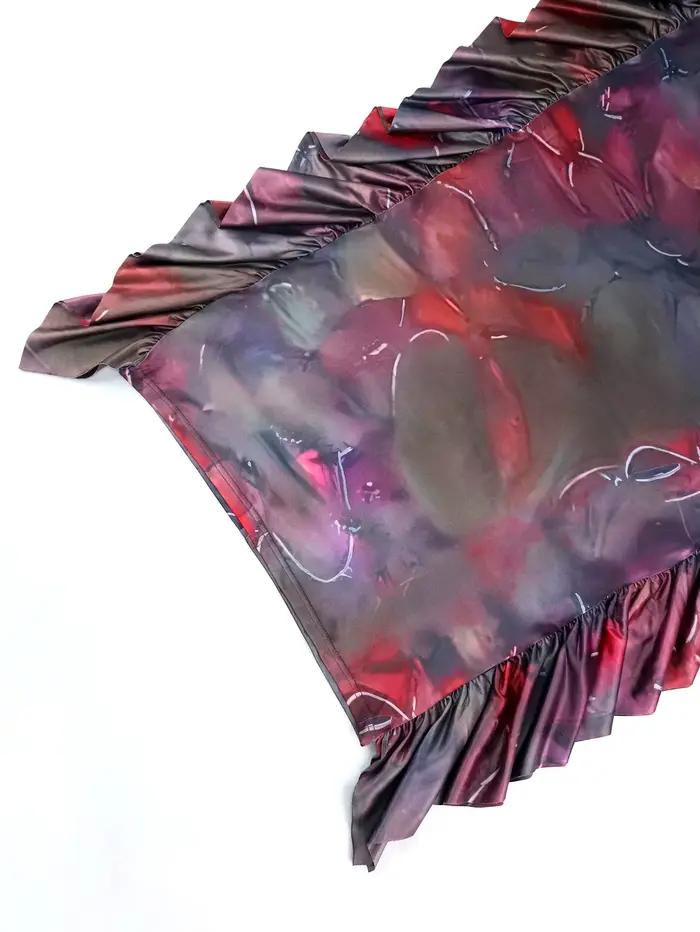 Robe fourreau à imprimé marron