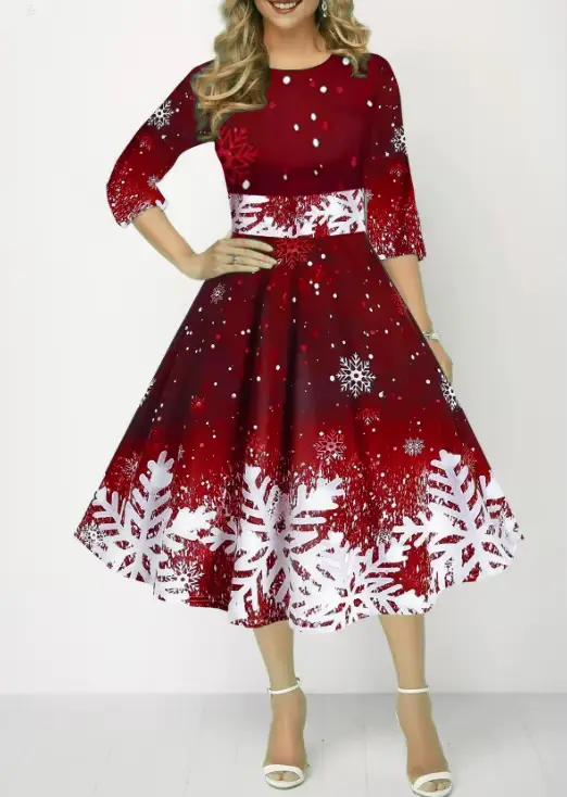 Robes de noël d'hiver pour femmes