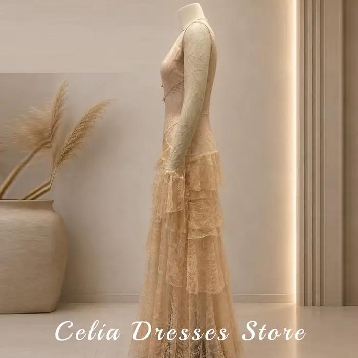 Robe de soirée sexy à col en V