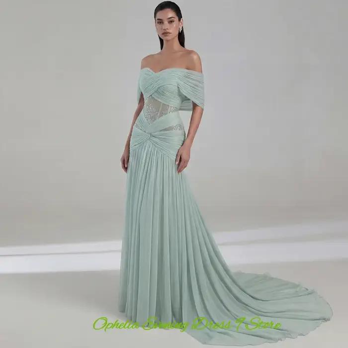 Robe de soirée élégante en mousseline