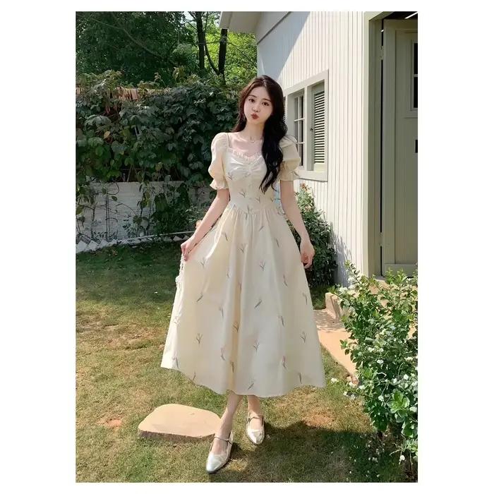 Robe longue à imprimé Floral pour femmes