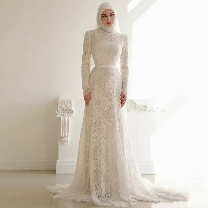 Robe de mariée saoudienne personnalisée