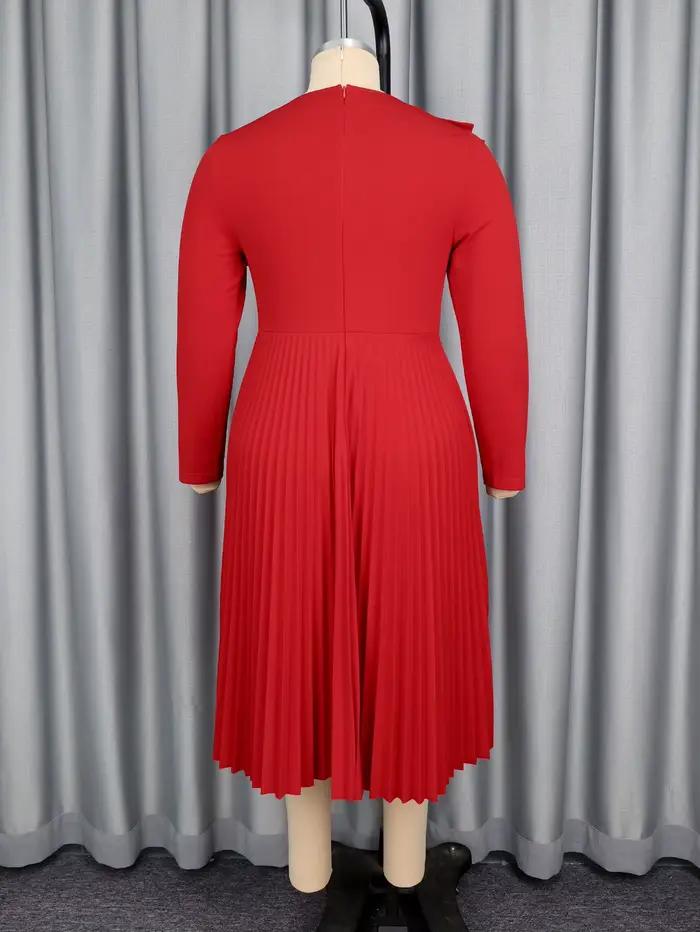 Robe trapèze rouge élégante pour femmes