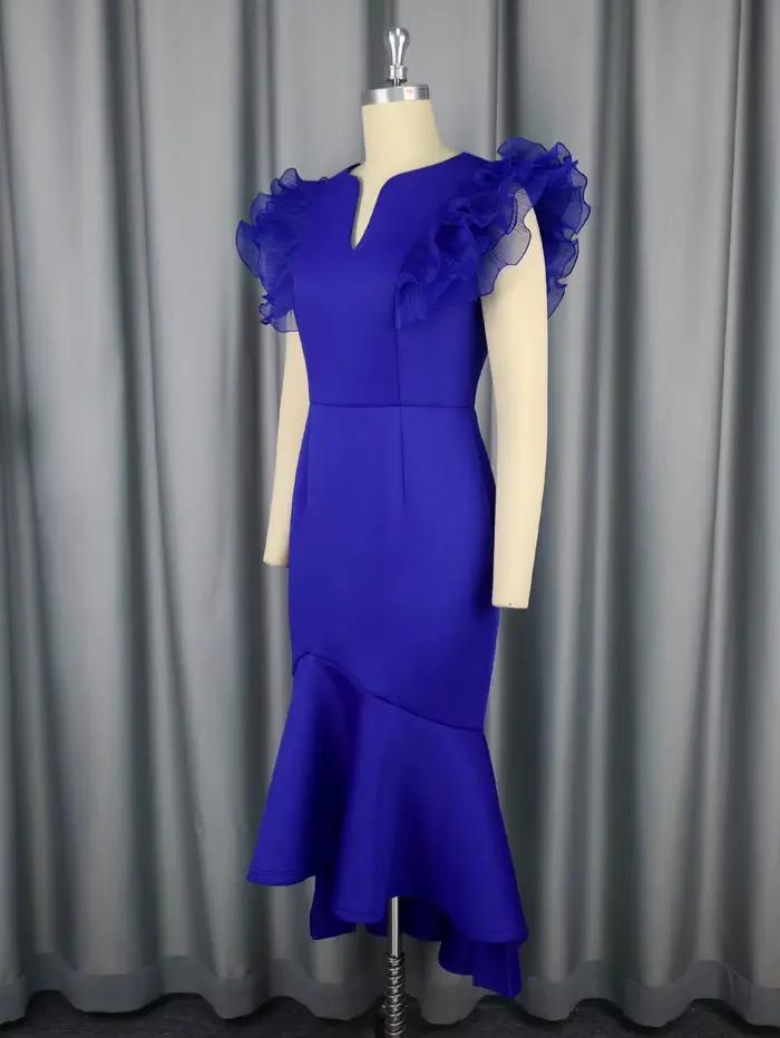 Robes moulantes bleues pour femmes