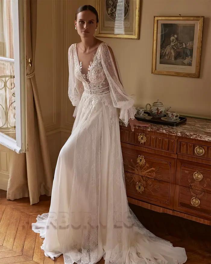 HERBURN charmante ligne a robes De mariée pour les femmes