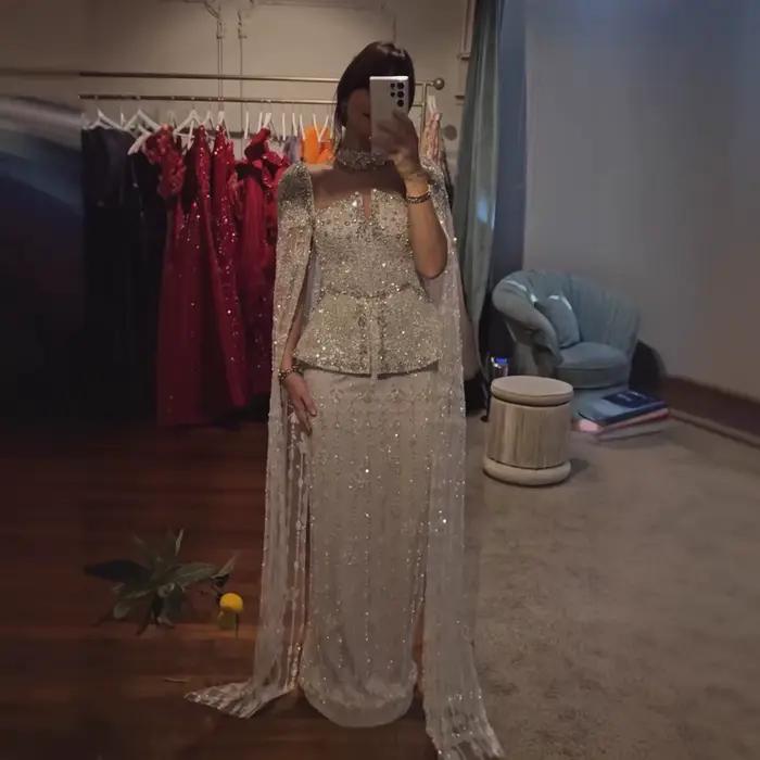 SERENE HILL 2026 Robe de soirée de luxe personnalisée couleur nude