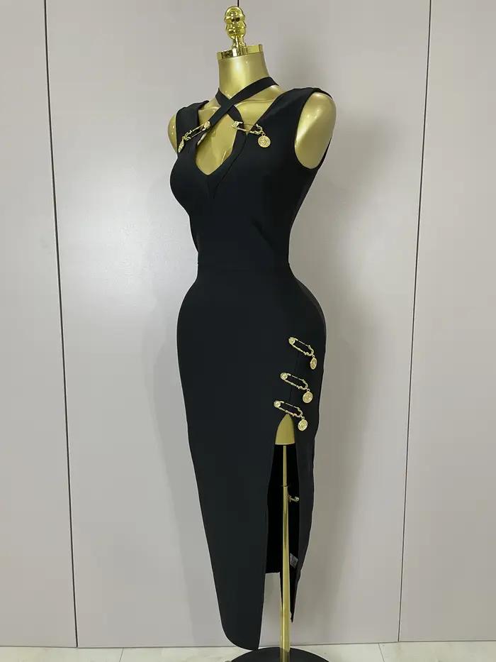 Robe longue sans manches pour femmes