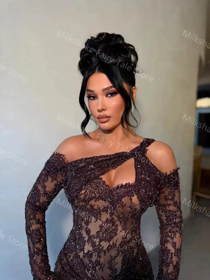 Robes de soirée noires glamour pour femmes