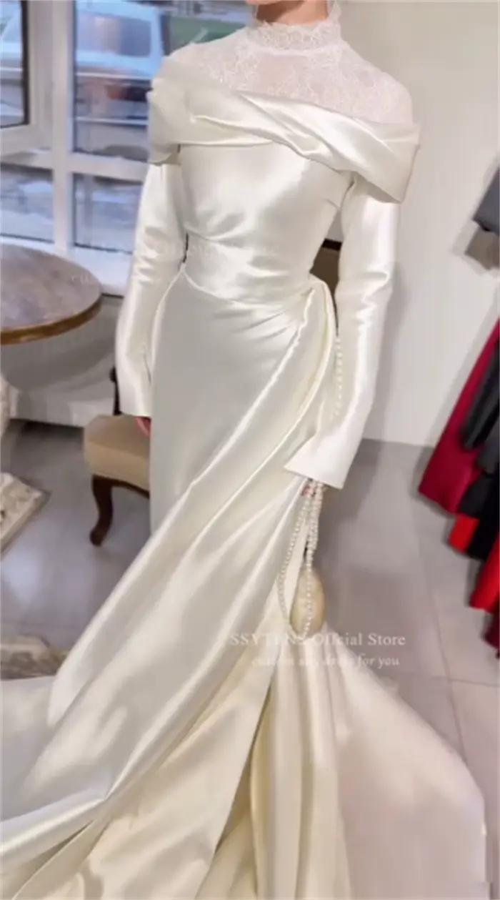 SSYTENS Robes de mariée musulmanes élégantes personnalisées