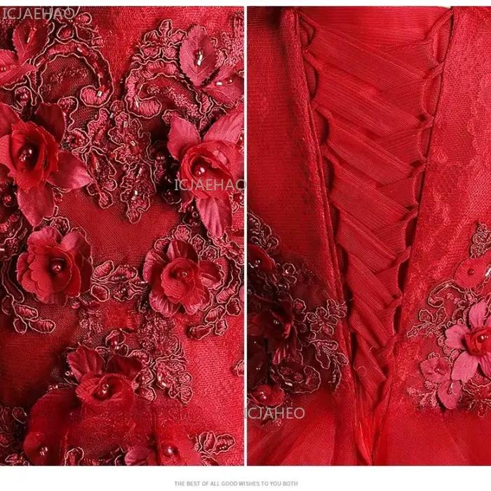 Robe de demoiselle d'honneur rouge