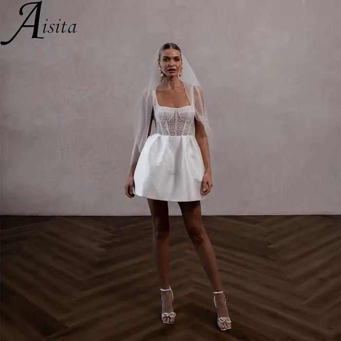 Robe de Mariée Courte Personnalisée