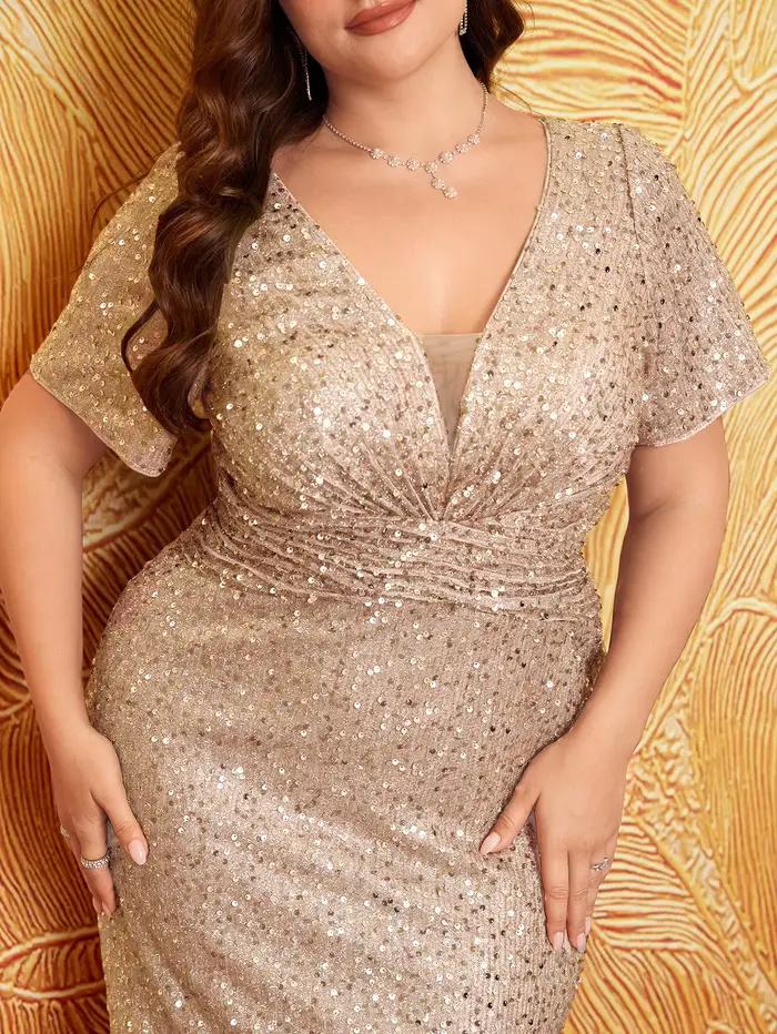 Robe élégante scintillante à sequins