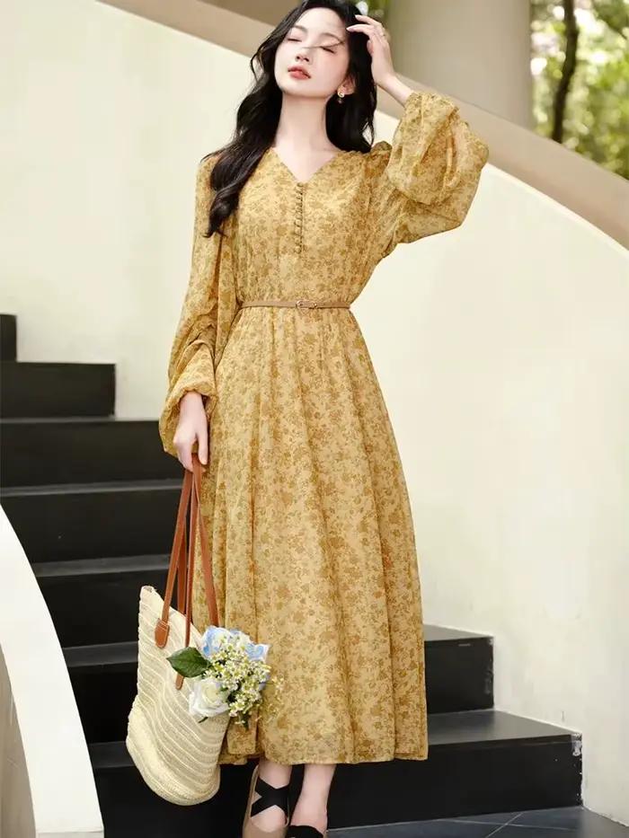 Robe femme ample décontracté imprimé