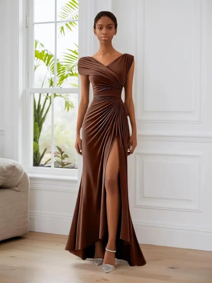 Robes de demoiselle d'honneur en mousseline de soie pour mariage