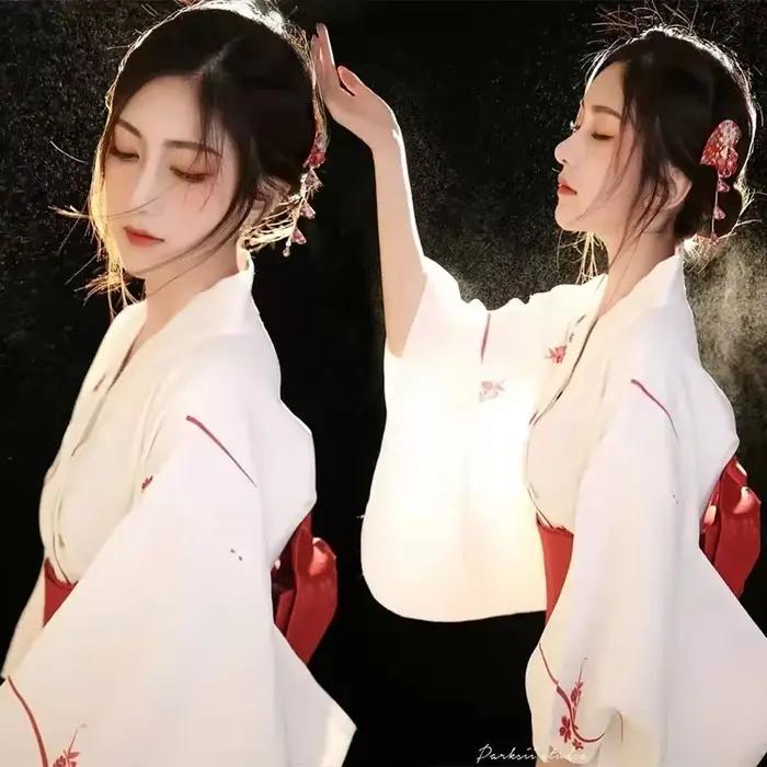Robe Kimono Traditionnelle Japonaise pour Femme