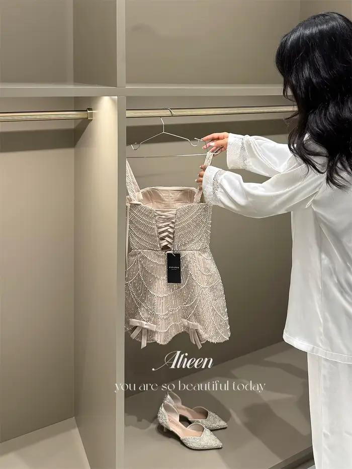 Aileen perles robe De bal robes De Festa élégantes
