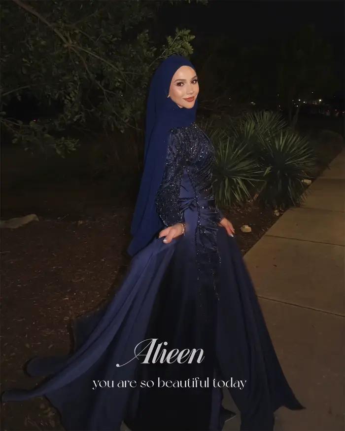 Aileen robes musulmanes Gala manches longues