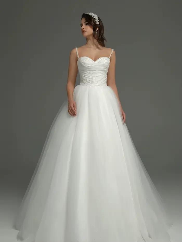 Robe de mariée simple, ligne