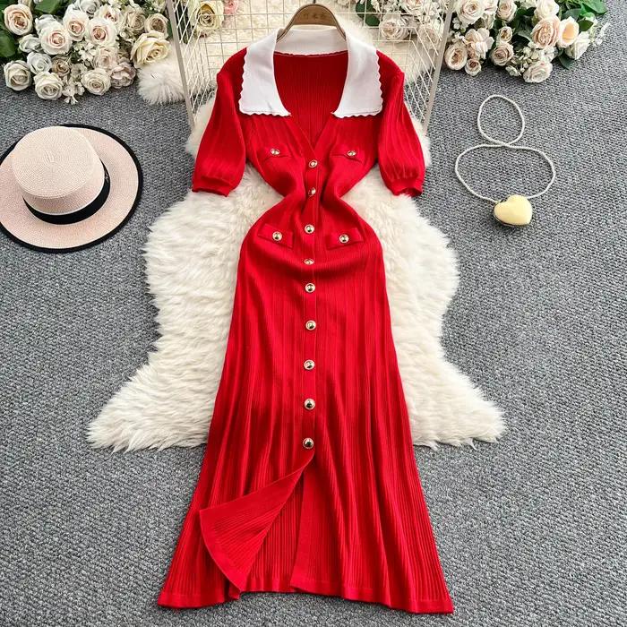 Robe longue décontractée pour femme REALEFT