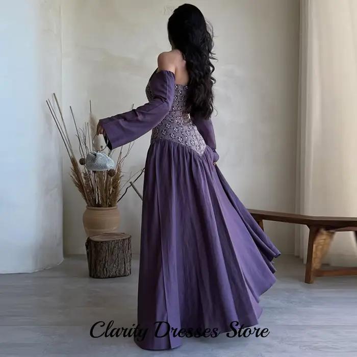 Robe de soirée élégante à épaules dénudées