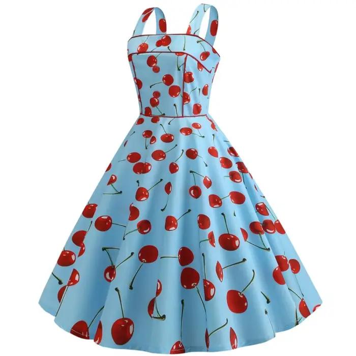 Robe de Cocktail Rockabilly Vintage pour femmes