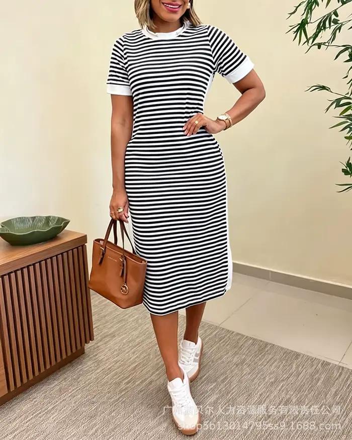 Robe mi-longue pour femme