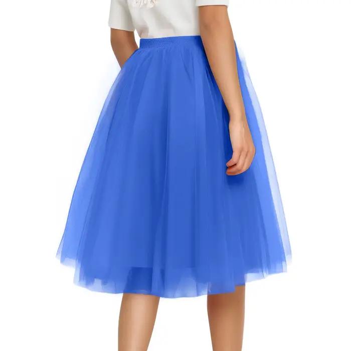 Jupe Tutu pour femmes, jupe rétro de fête en Tulle