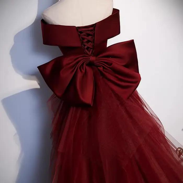 Robe de Quinceanera sirène avec grand nœud personnalisée en soie polyester et élasthanne pour femmes de 18-24 ans occasions spéciales cérémonies de gala