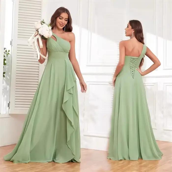 Robes de demoiselle d'honneur en mousseline de soie
