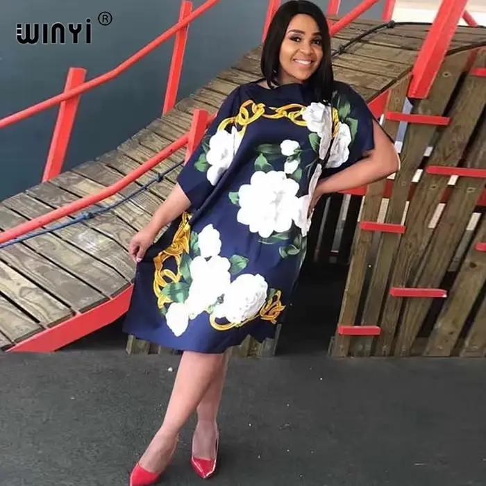 Robe longue imprimée pour femmes