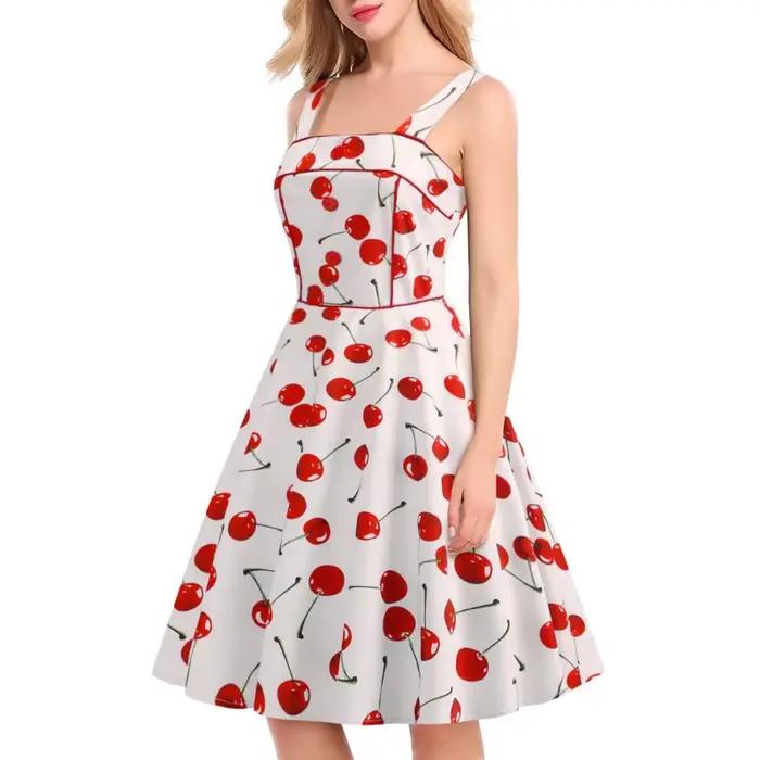 Robe de Cocktail Rockabilly Vintage pour femmes