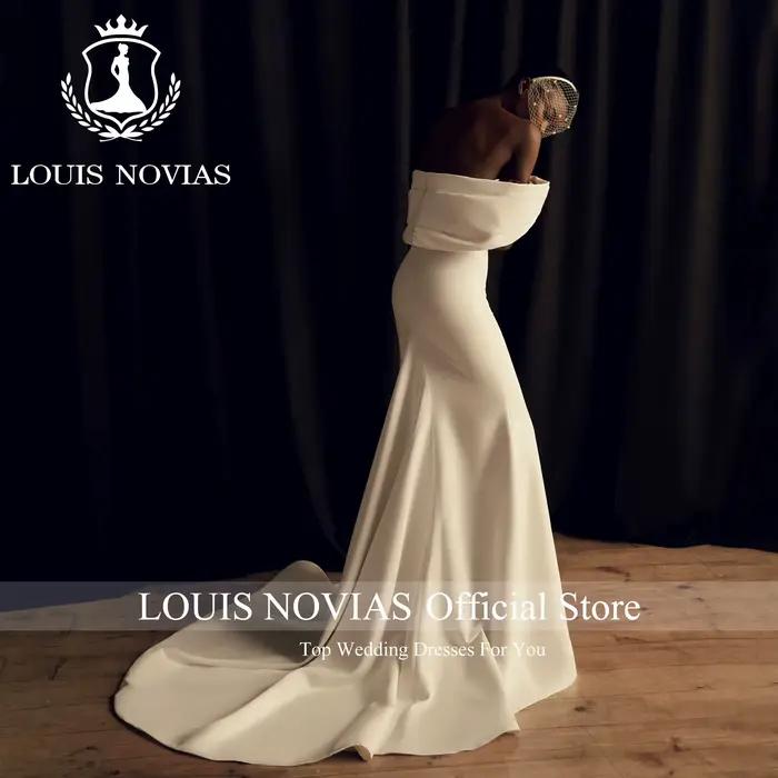 LOUIS NOVIAS sirène Satin robes De mariée pour les femmes élégante