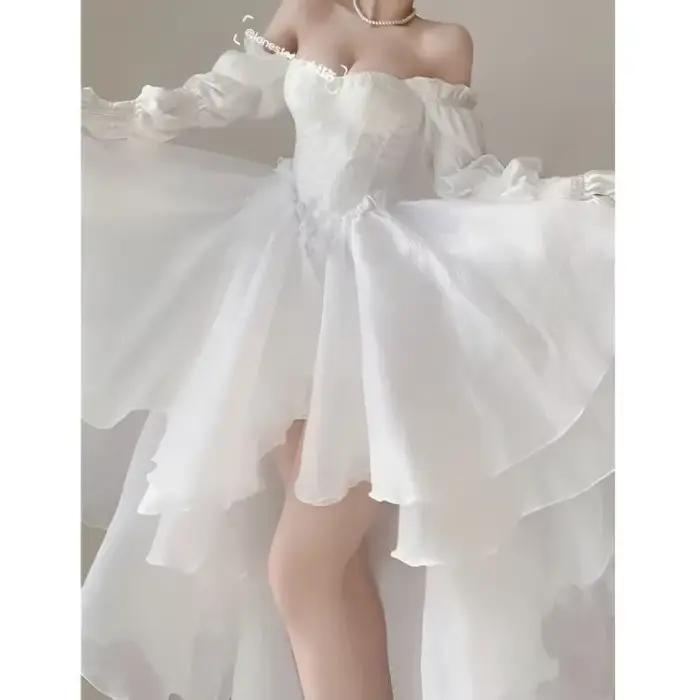 Robe élégante à épaules dénudées pour femmes