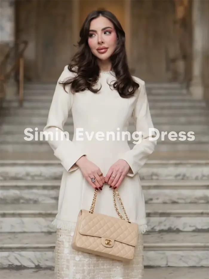 Simin – robe de soirée élégante à manches longues