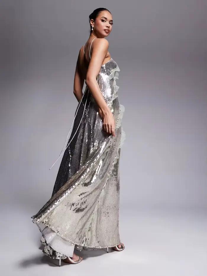 Robe de soirée élégante à paillettes pour femmes