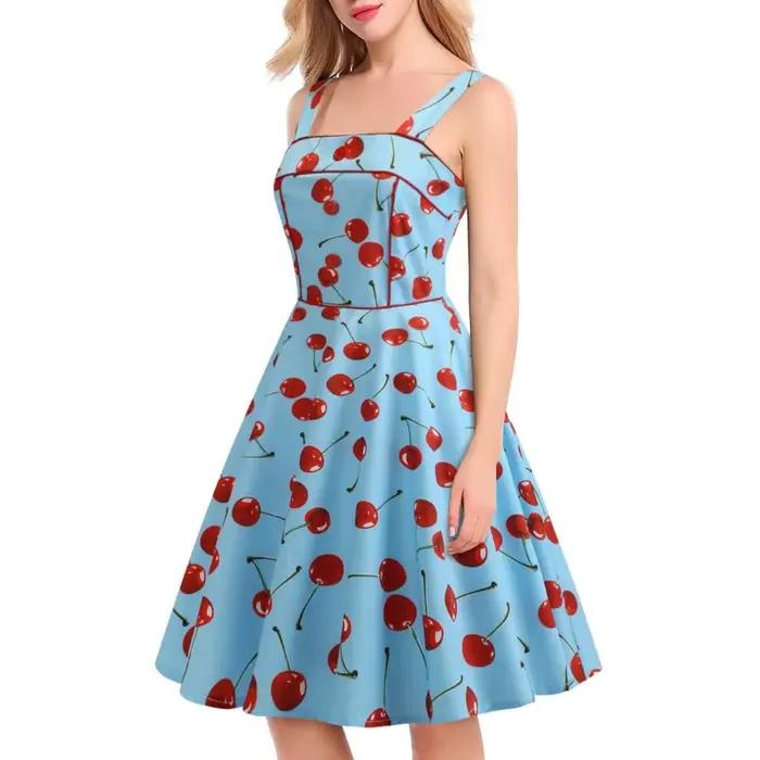 Robe de Cocktail Rockabilly Vintage pour femmes